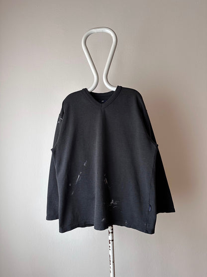 Black boro sweat shirt - XL