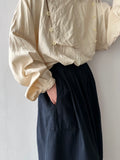 30-40's France cotton skirt