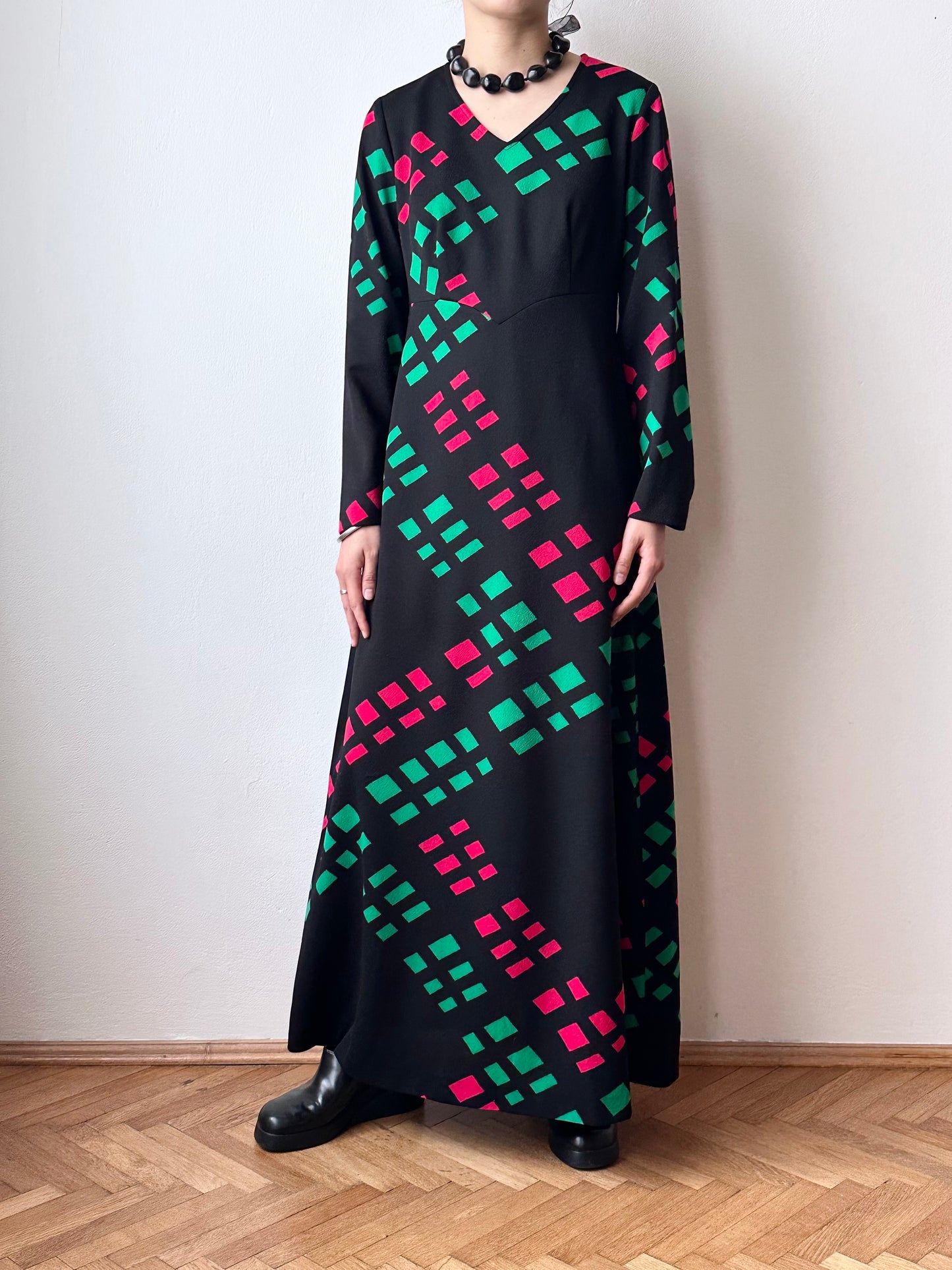 70s Finnish textile dress