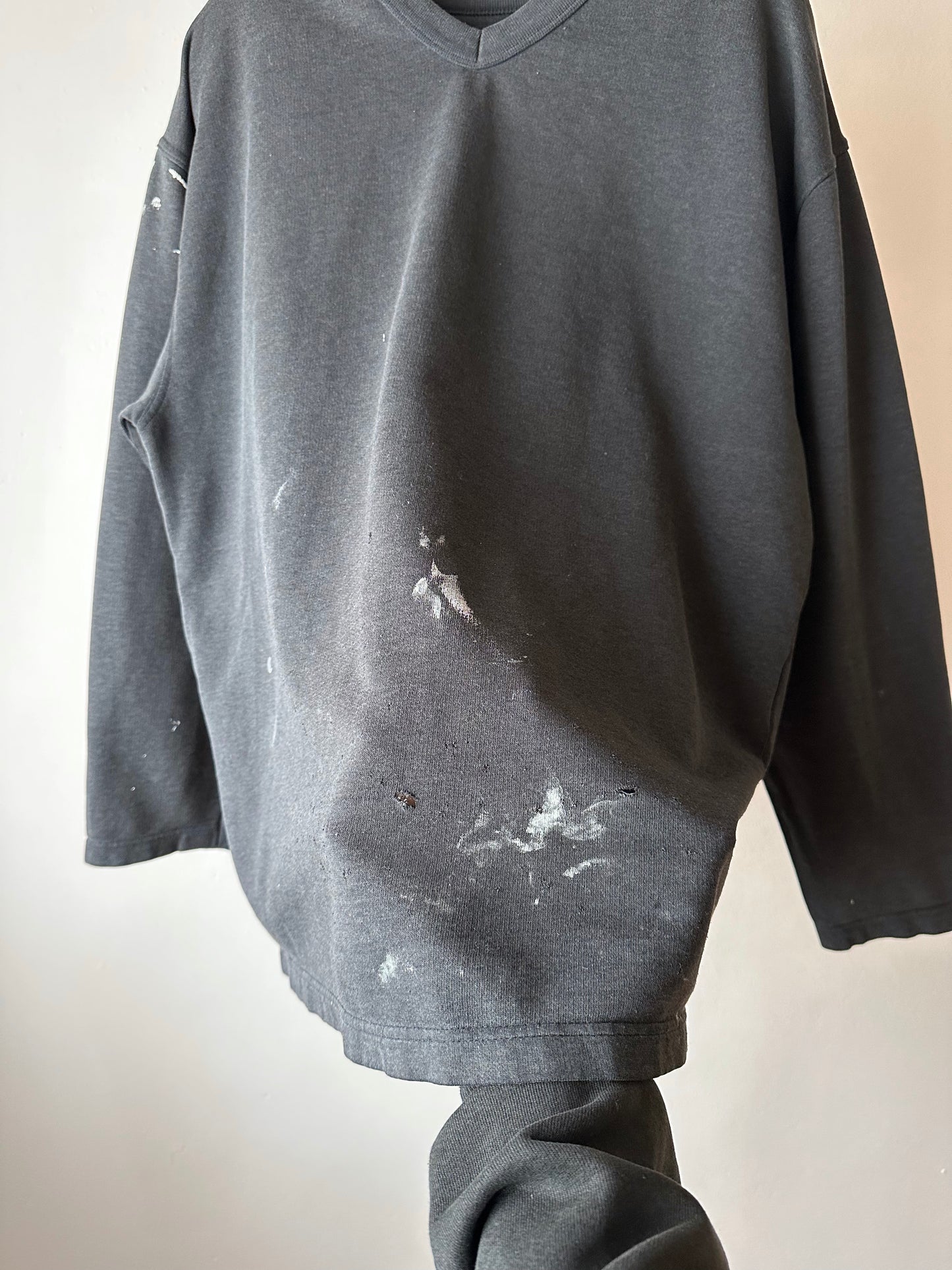 Black boro sweat shirt - XL