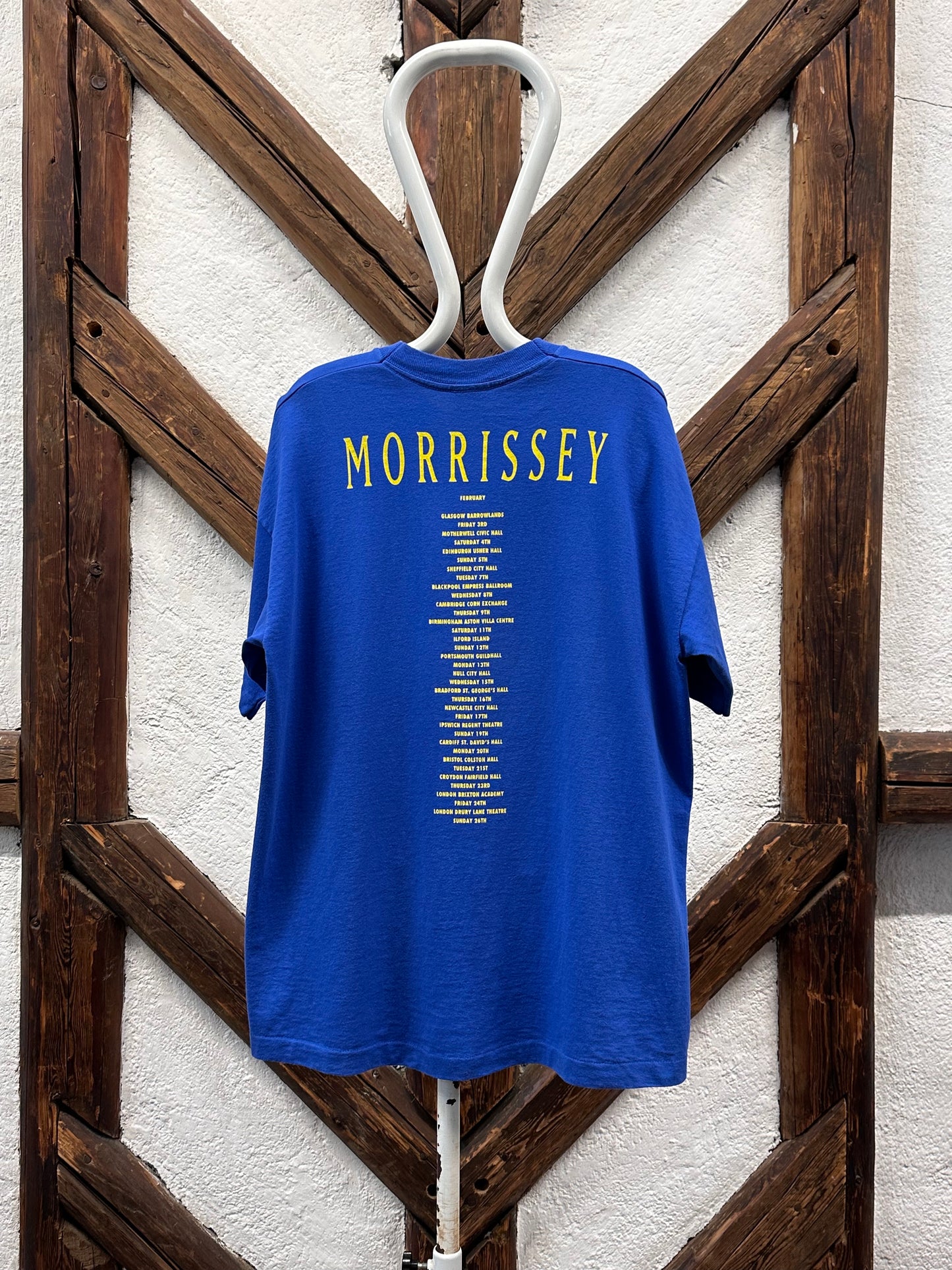 90's Morrissey モリッシー 90年代 Band T-shirt バンドTシャツ バンT Tee シオングルステッチ Toto Praha Vintage clothing store Antique shop Prague 古着屋 アンティークショップ プラハ ユーロ古着  ヨーロッパ古着 古着卸 