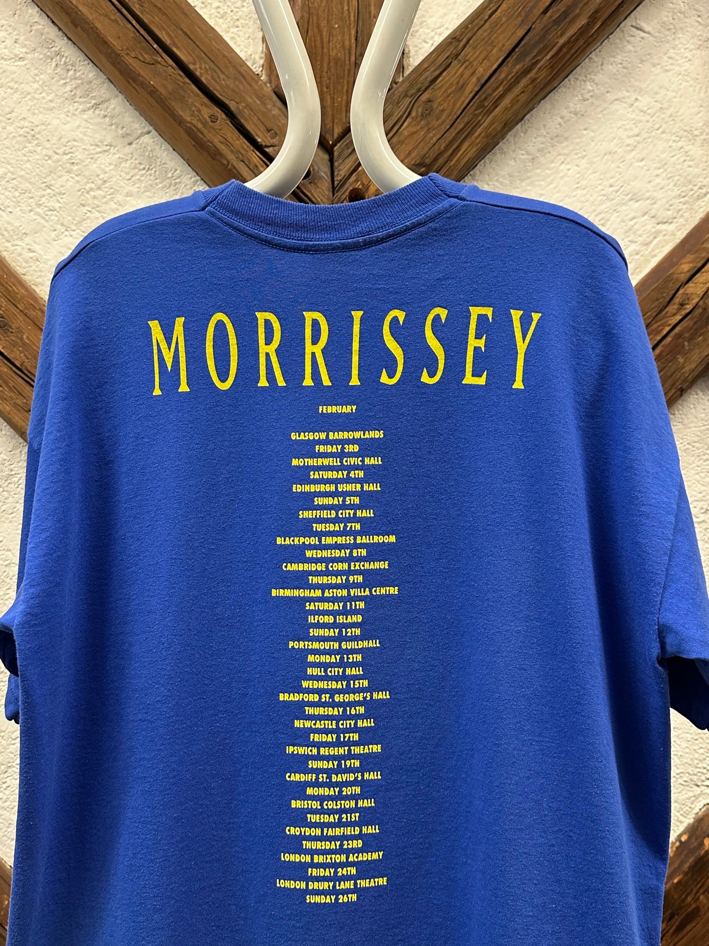 90's Morrissey モリッシー 90年代 Band T-shirt バンドTシャツ バンT Tee シオングルステッチ Toto Praha Vintage clothing store Antique shop Prague 古着屋 アンティークショップ プラハ ユーロ古着  ヨーロッパ古着 古着卸 