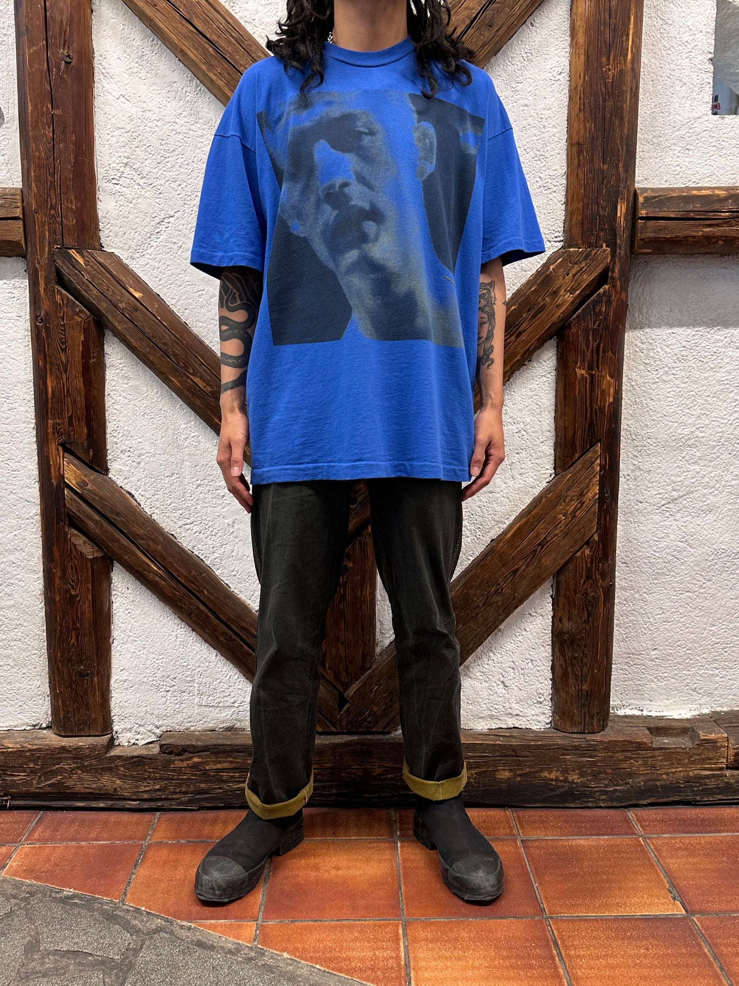 90's Morrissey モリッシー 90年代 Band T-shirt バンドTシャツ バンT Tee シオングルステッチ Toto Praha Vintage clothing store Antique shop Prague 古着屋 アンティークショップ プラハ ユーロ古着  ヨーロッパ古着 古着卸 