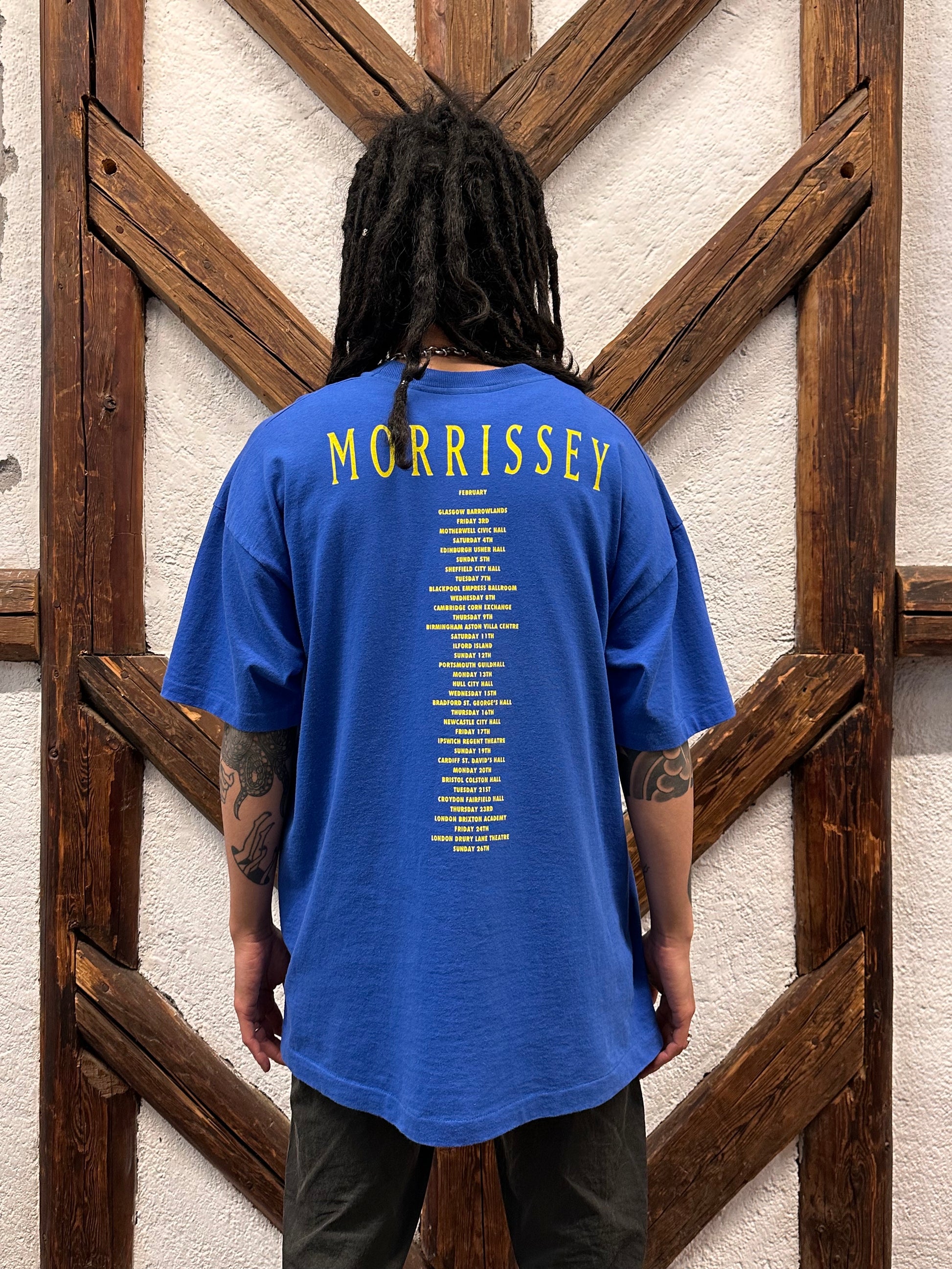 90's Morrissey モリッシー 90年代 Band T-shirt バンドTシャツ バンT Tee シオングルステッチ Toto Praha Vintage clothing store Antique shop Prague 古着屋 アンティークショップ プラハ ユーロ古着  ヨーロッパ古着 古着卸 