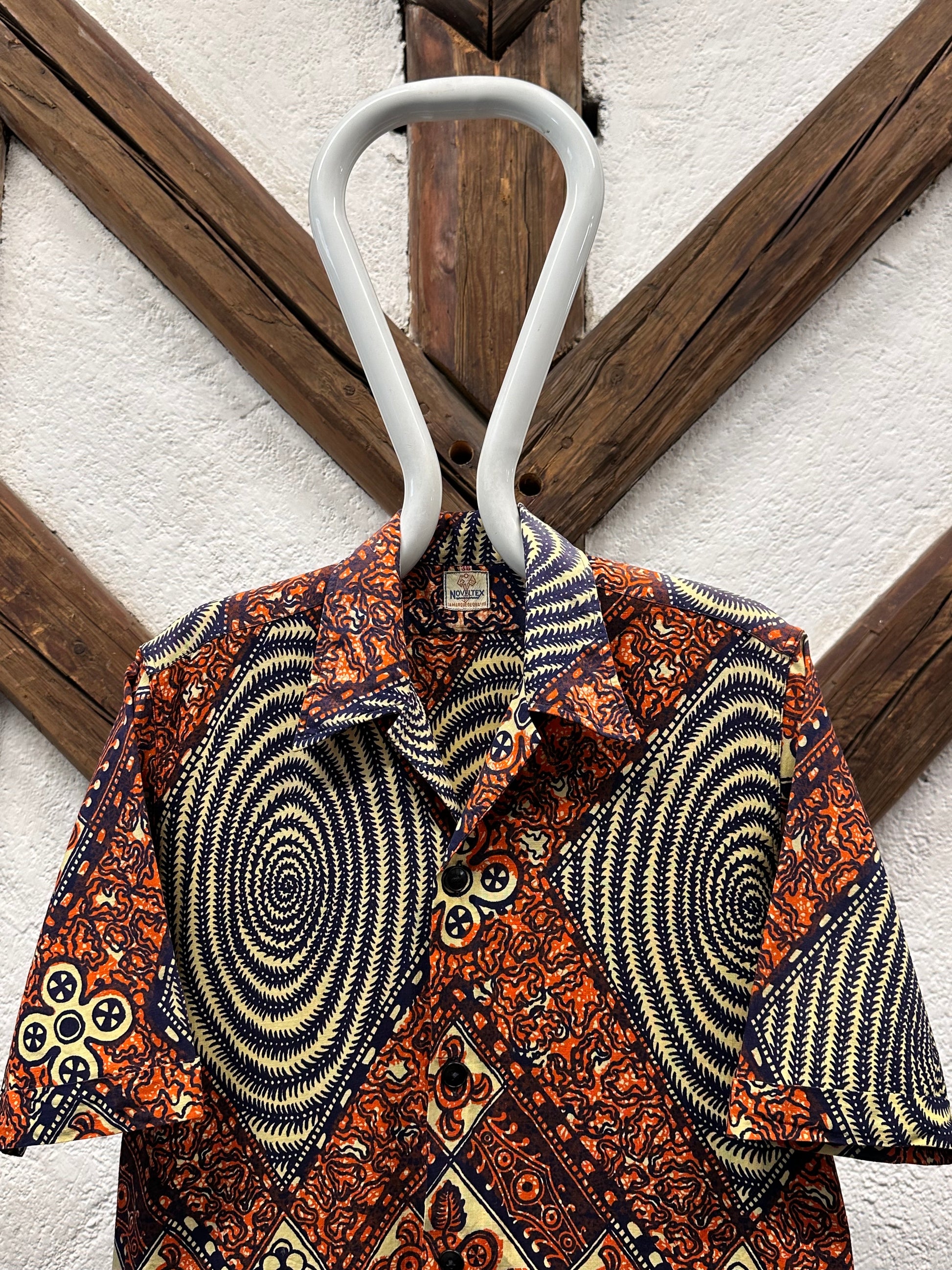 60's Leisure shirt 60年代 レジャー シャツ ヴィンテージ Toto Praha Vintage clothing store Antique shop Prague 古着屋 アンティークショップ プラハ ユーロ古着  ヨーロッパ古着 古着卸 