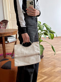 vintage white leather bag