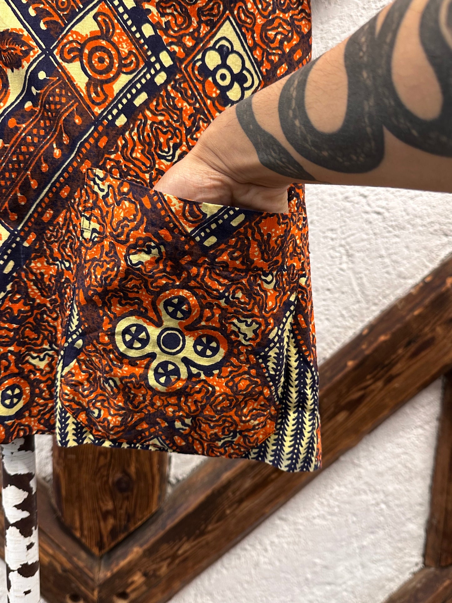 60's Leisure shirt 60年代 レジャー シャツ ヴィンテージ Toto Praha Vintage clothing store Antique shop Prague 古着屋 アンティークショップ プラハ ユーロ古着  ヨーロッパ古着 古着卸 