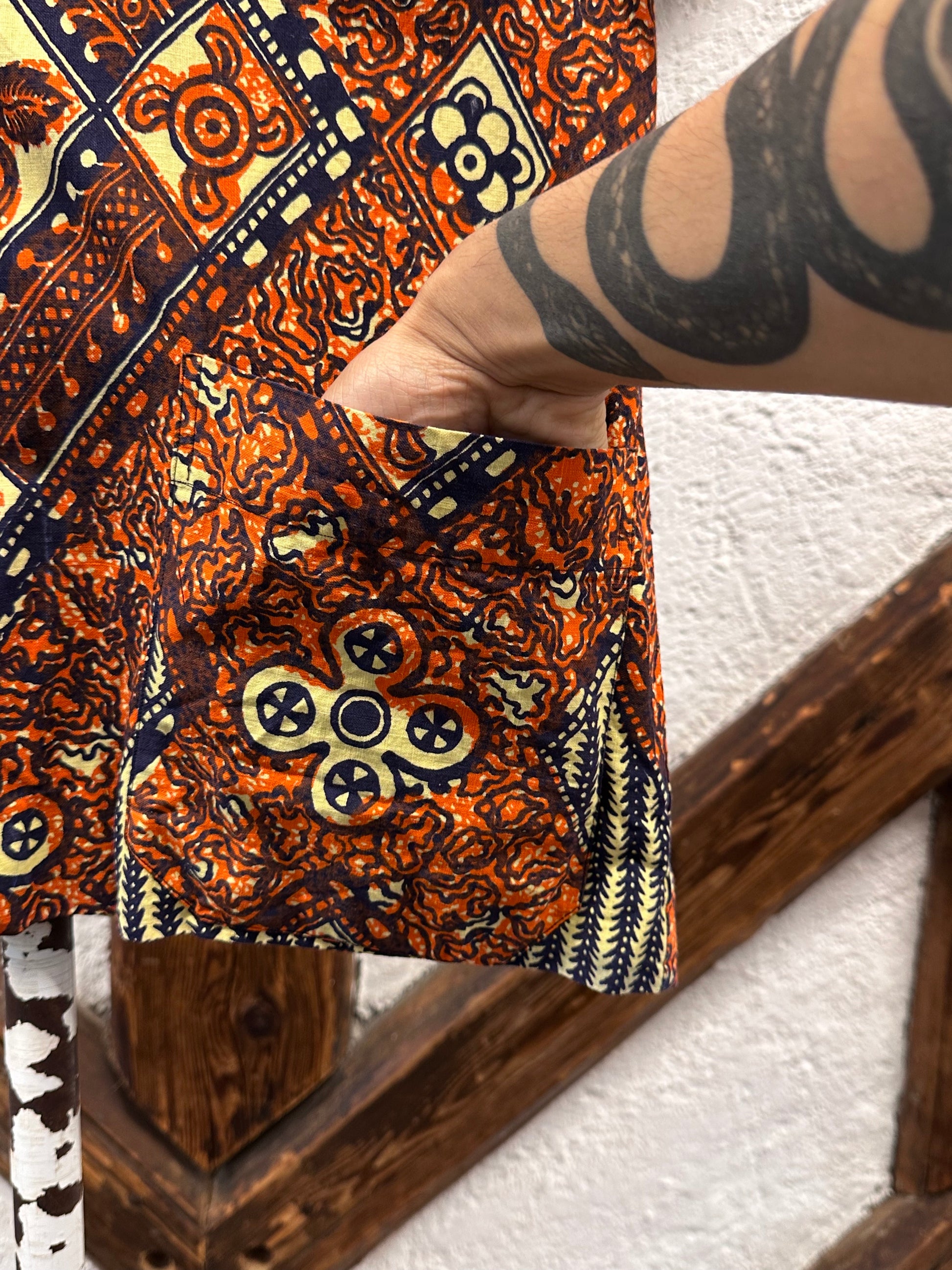 60's Leisure shirt 60年代 レジャー シャツ ヴィンテージ Toto Praha Vintage clothing store Antique shop Prague 古着屋 アンティークショップ プラハ ユーロ古着  ヨーロッパ古着 古着卸 