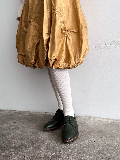 special balloon silk skirt