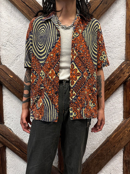 60's Leisure shirt 60年代 レジャー シャツ ヴィンテージ Toto Praha Vintage clothing store Antique shop Prague 古着屋 アンティークショップ プラハ ユーロ古着  ヨーロッパ古着 古着卸 