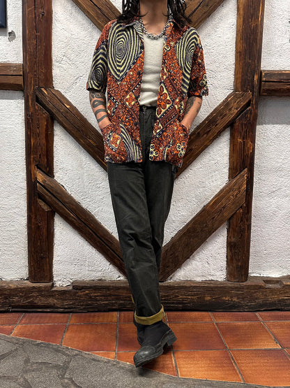 60's Leisure shirt 60年代 レジャー シャツ ヴィンテージ Toto Praha Vintage clothing store Antique shop Prague 古着屋 アンティークショップ プラハ ユーロ古着  ヨーロッパ古着 古着卸 