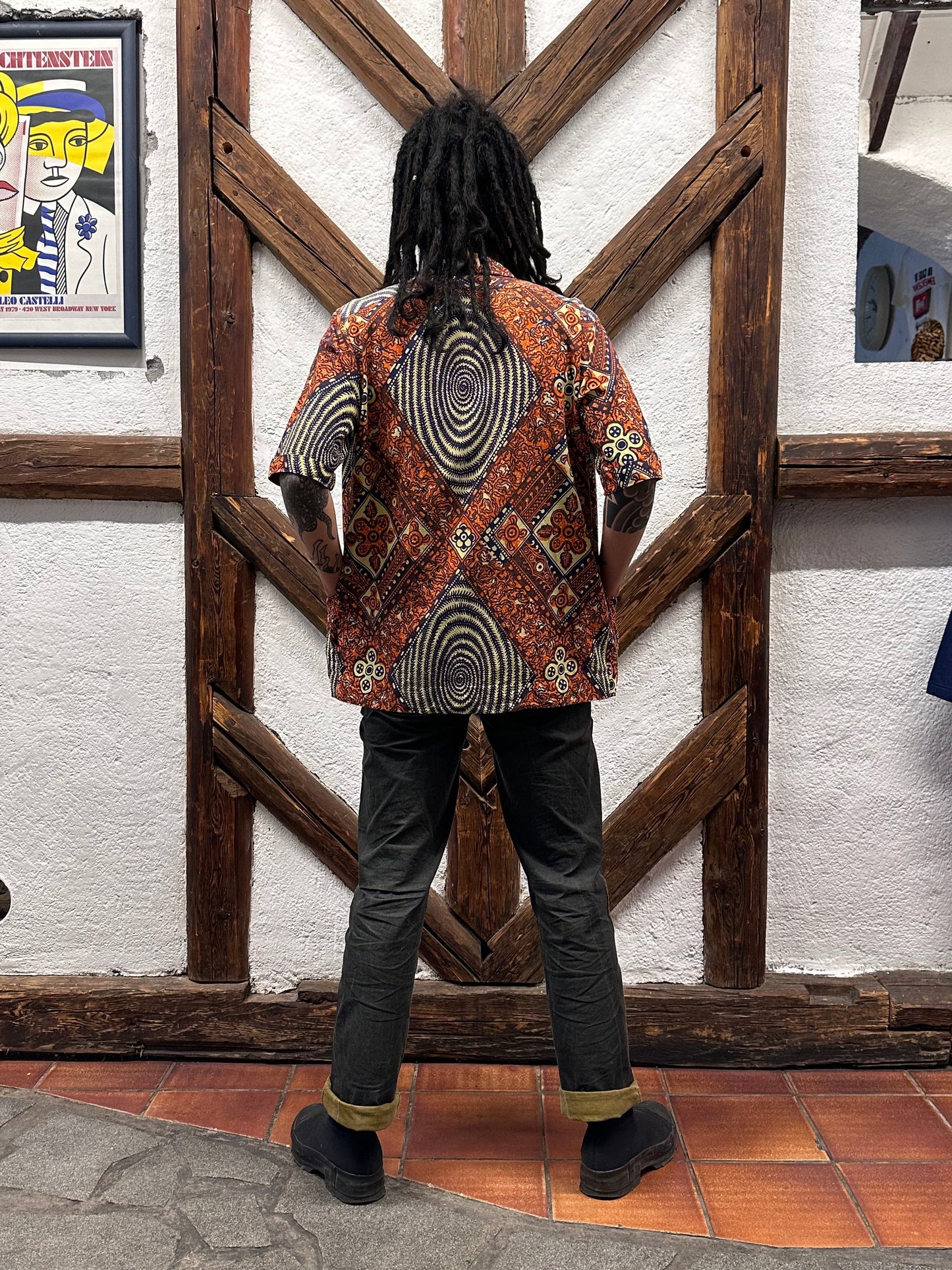 60's Leisure shirt 60年代 レジャー シャツ ヴィンテージ Toto Praha Vintage clothing store Antique shop Prague 古着屋 アンティークショップ プラハ ユーロ古着  ヨーロッパ古着 古着卸 