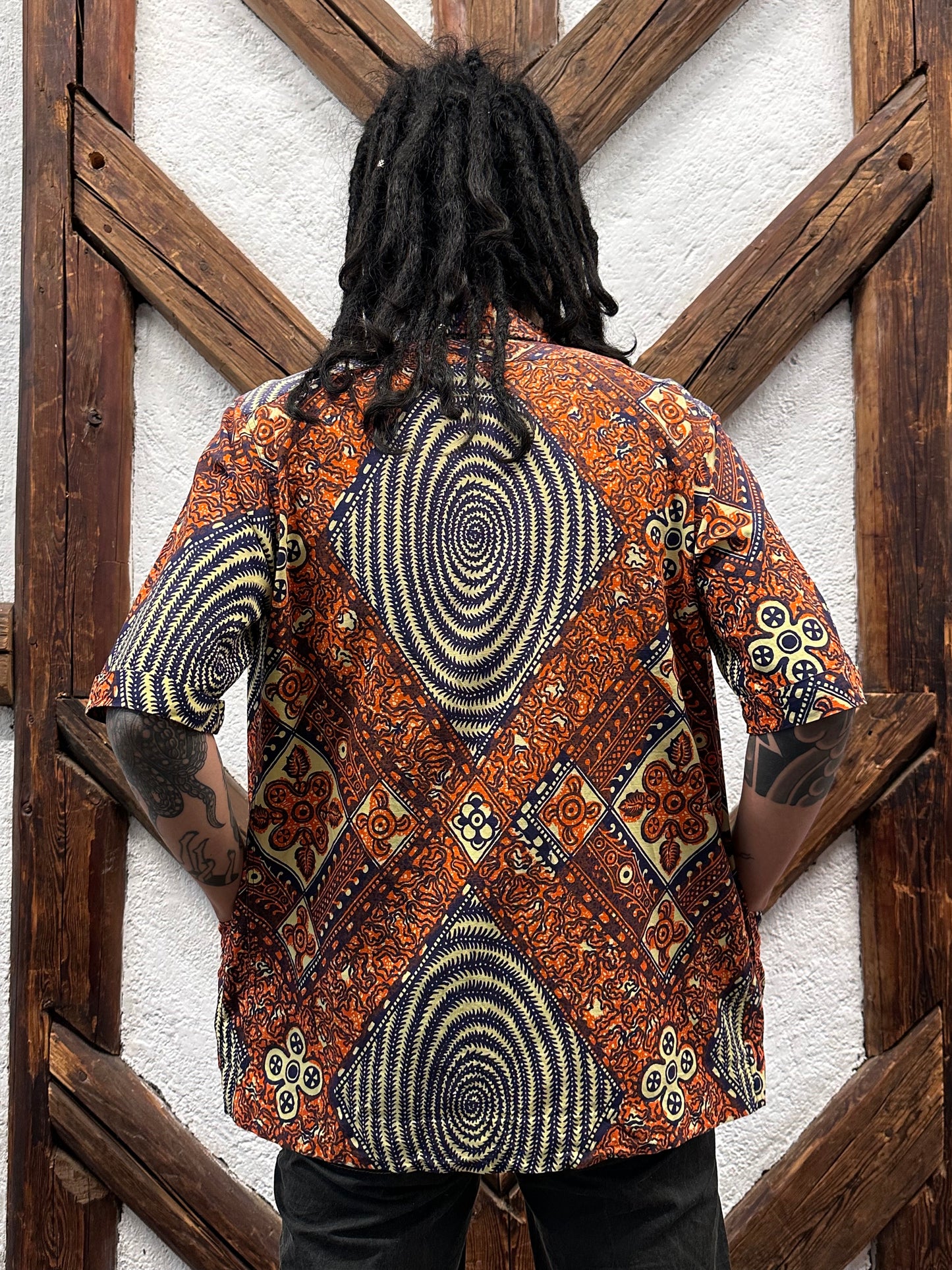 60's Leisure shirt 60年代 レジャー シャツ ヴィンテージ Toto Praha Vintage clothing store Antique shop Prague 古着屋 アンティークショップ プラハ ユーロ古着  ヨーロッパ古着 古着卸 