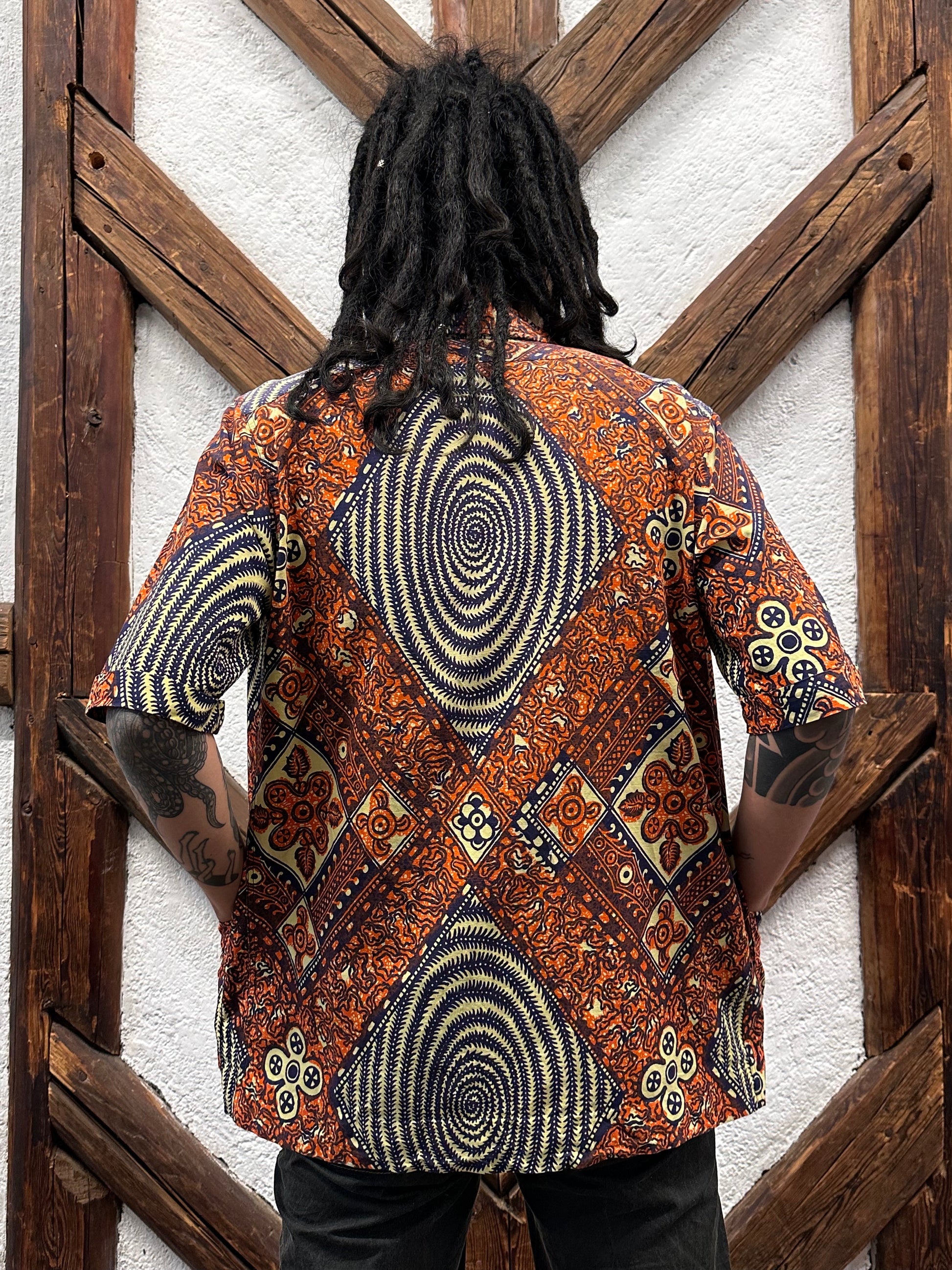 60's Leisure shirt 60年代 レジャー シャツ ヴィンテージ Toto Praha Vintage clothing store Antique shop Prague 古着屋 アンティークショップ プラハ ユーロ古着  ヨーロッパ古着 古着卸 