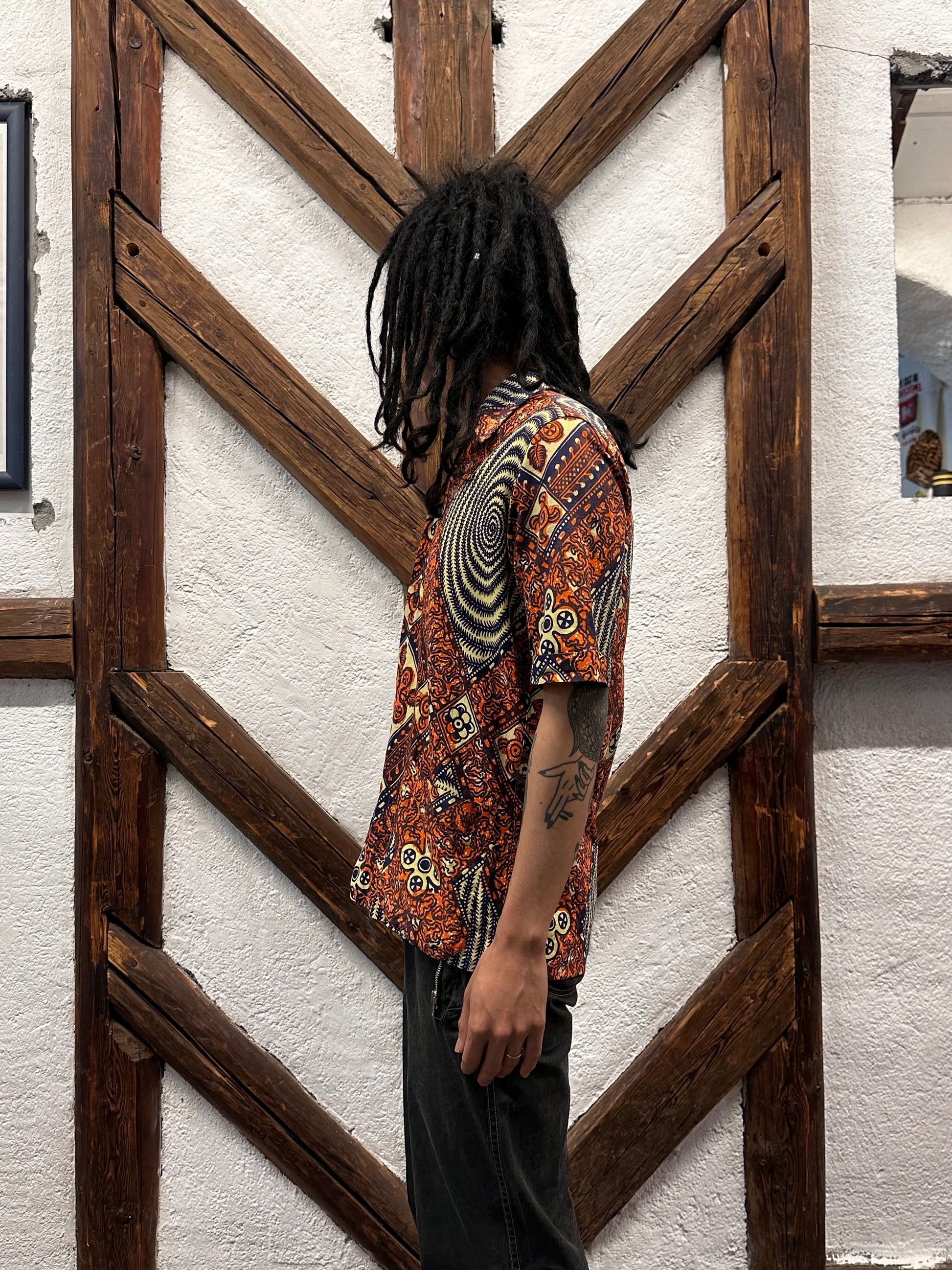 60's Leisure shirt 60年代 レジャー シャツ ヴィンテージ Toto Praha Vintage clothing store Antique shop Prague 古着屋 アンティークショップ プラハ ユーロ古着  ヨーロッパ古着 古着卸 