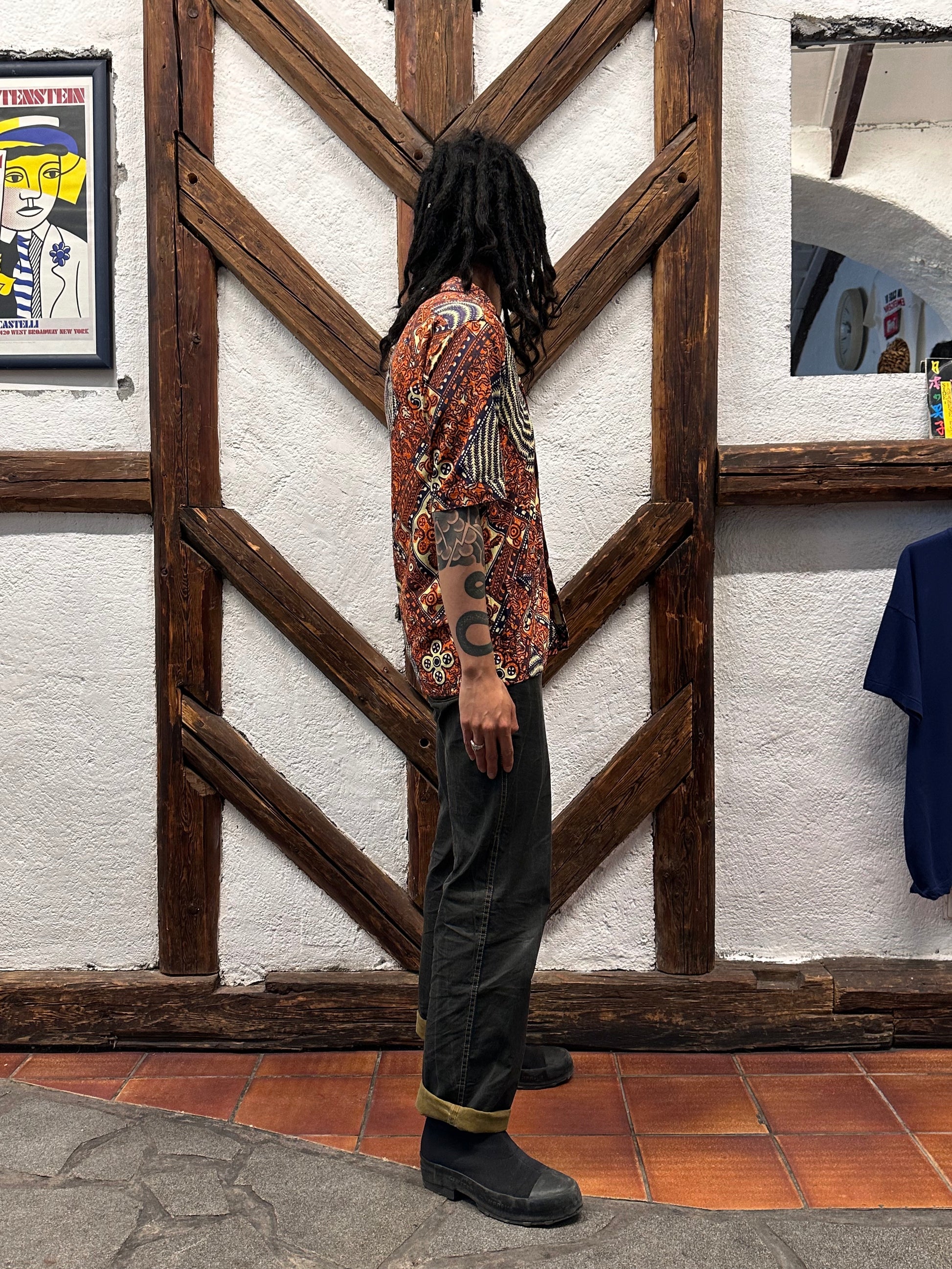 60's Leisure shirt 60年代 レジャー シャツ ヴィンテージ Toto Praha Vintage clothing store Antique shop Prague 古着屋 アンティークショップ プラハ ユーロ古着  ヨーロッパ古着 古着卸 