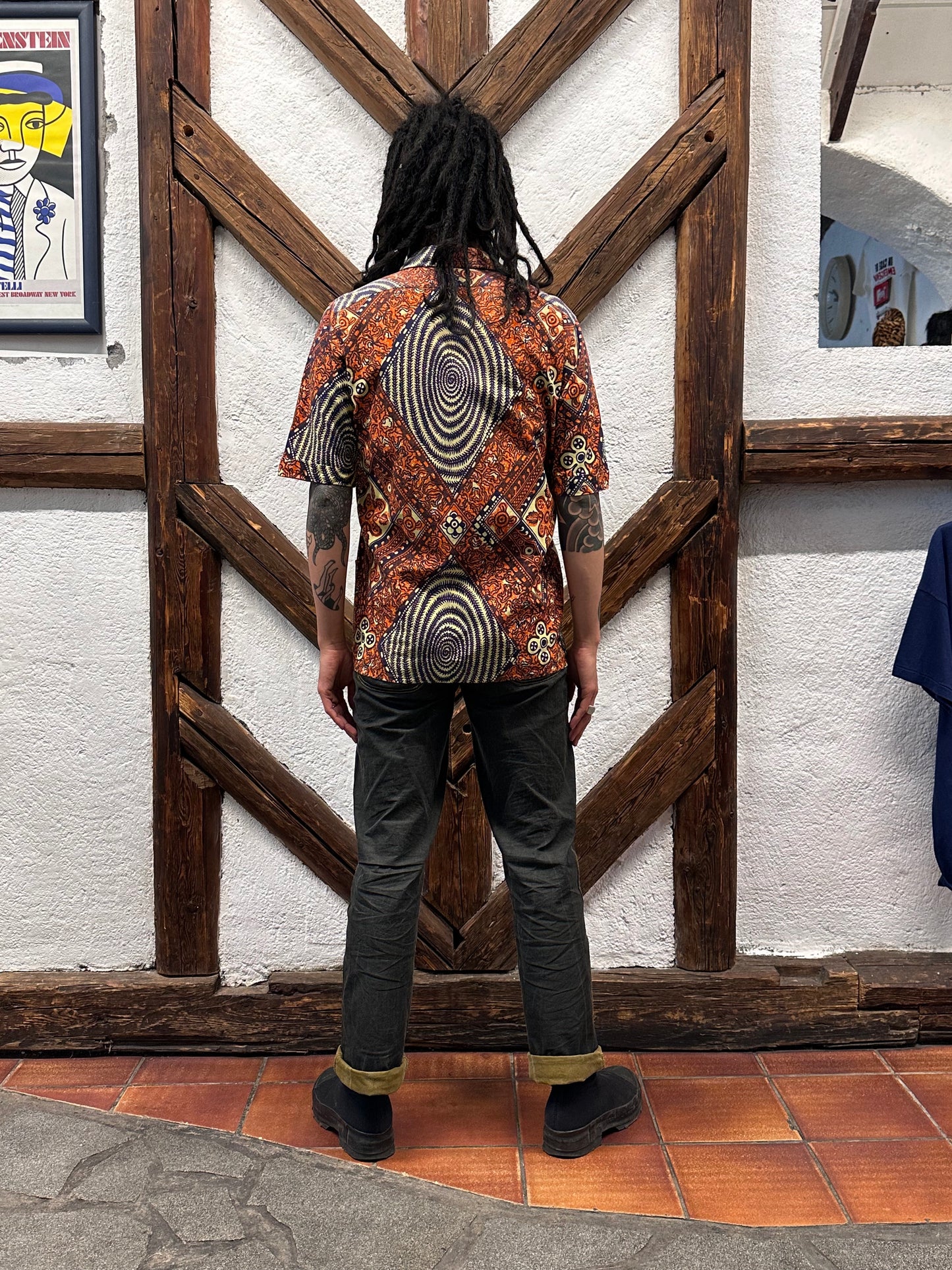 60's Leisure shirt 60年代 レジャー シャツ ヴィンテージ Toto Praha Vintage clothing store Antique shop Prague 古着屋 アンティークショップ プラハ ユーロ古着  ヨーロッパ古着 古着卸 