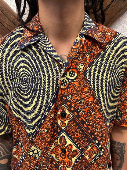 60's Leisure shirt 60年代 レジャー シャツ ヴィンテージ Toto Praha Vintage clothing store Antique shop Prague 古着屋 アンティークショップ プラハ ユーロ古着  ヨーロッパ古着 古着卸 