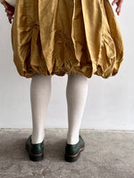 special balloon silk skirt