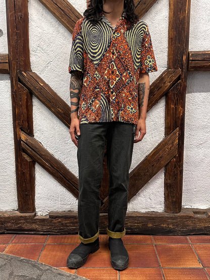 60's Leisure shirt 60年代 レジャー シャツ ヴィンテージ Toto Praha Vintage clothing store Antique shop Prague 古着屋 アンティークショップ プラハ ユーロ古着  ヨーロッパ古着 古着卸 
