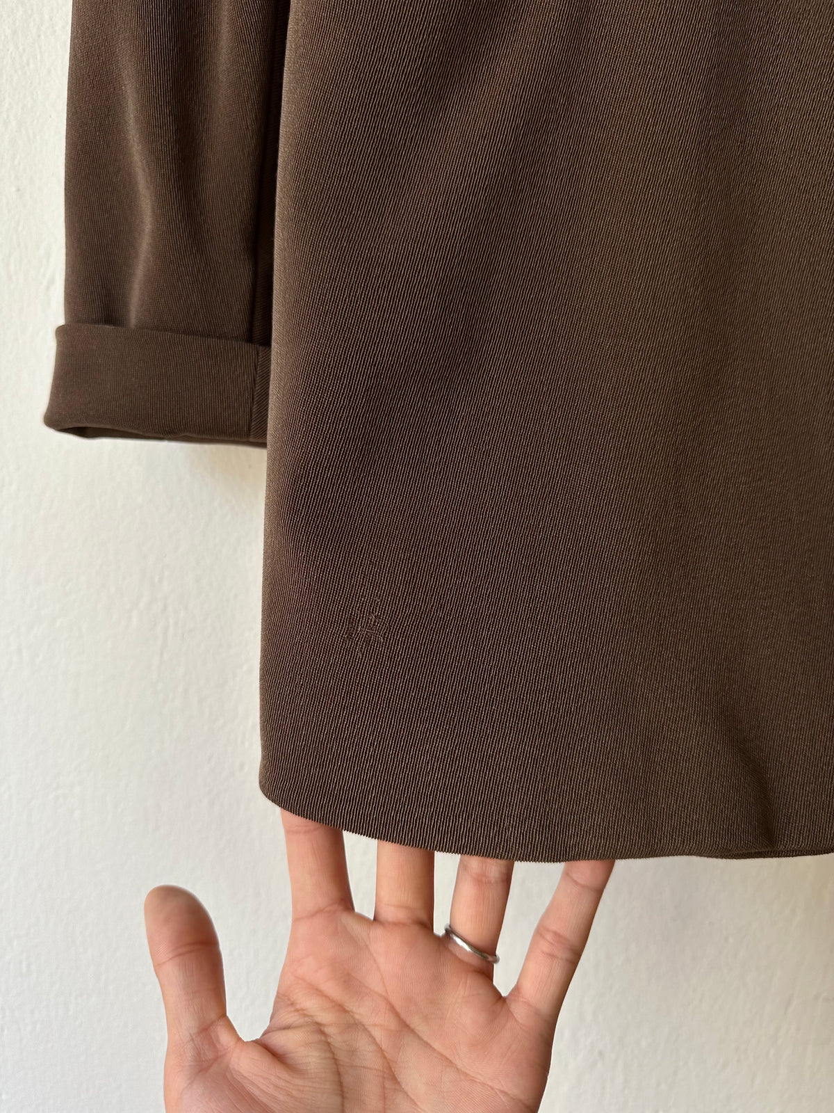 1980s JIL SANDER wool silk collarless jacket
