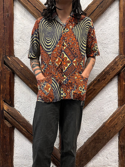 60's Leisure shirt 60年代 レジャー シャツ ヴィンテージ Toto Praha Vintage clothing store Antique shop Prague 古着屋 アンティークショップ プラハ ユーロ古着  ヨーロッパ古着 古着卸 