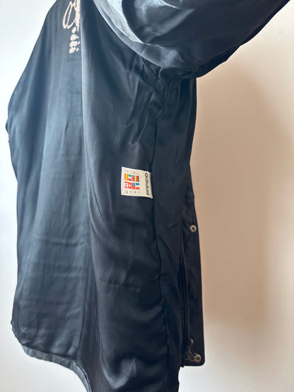 90s Adidas Olympic centennial collection Leather coat