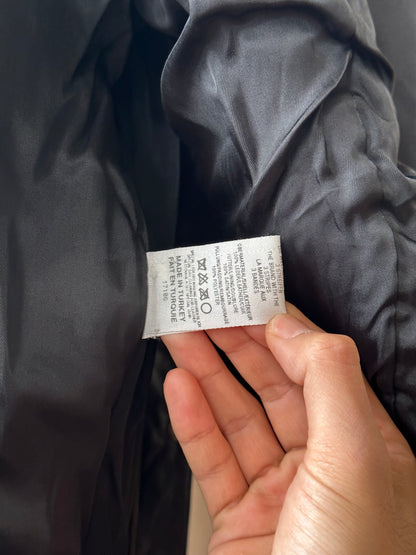 90s Adidas Olympic centennial collection Leather coat