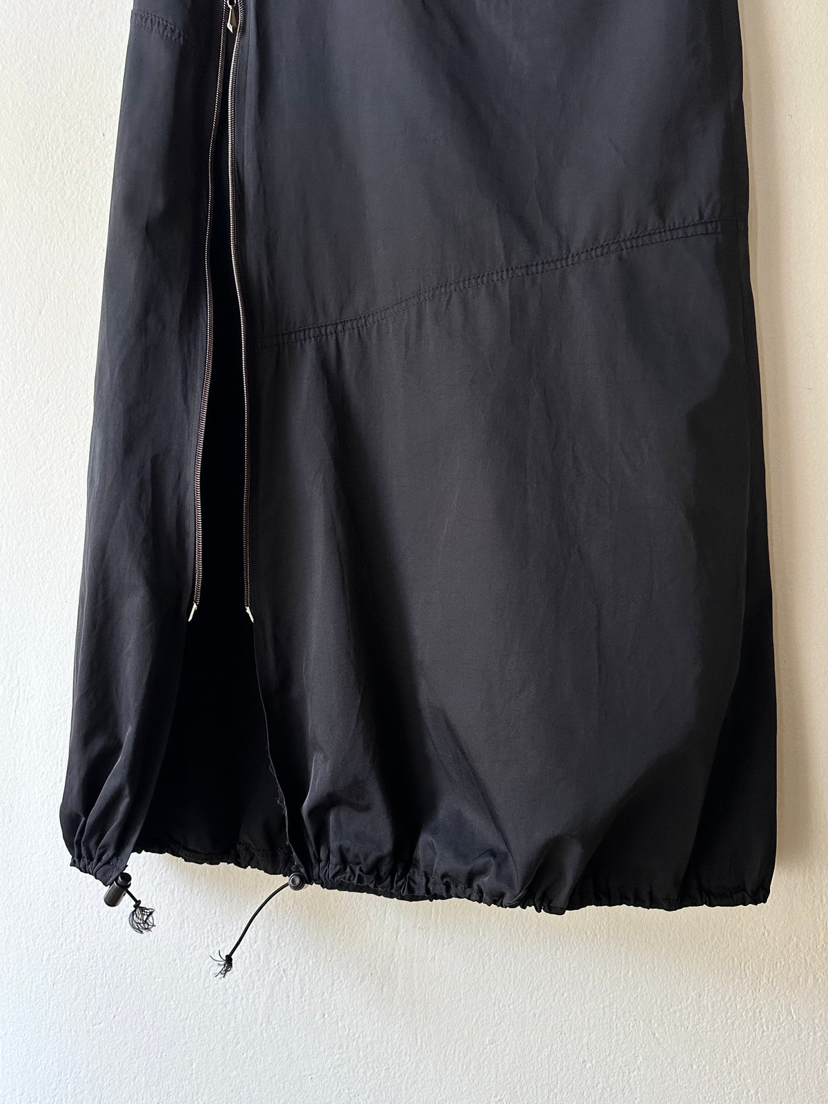French cotton nylon double zip skirt W27-28
