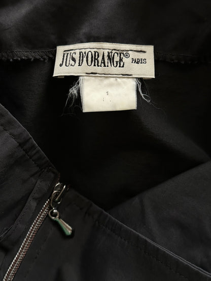 French cotton nylon double zip skirt W27-28