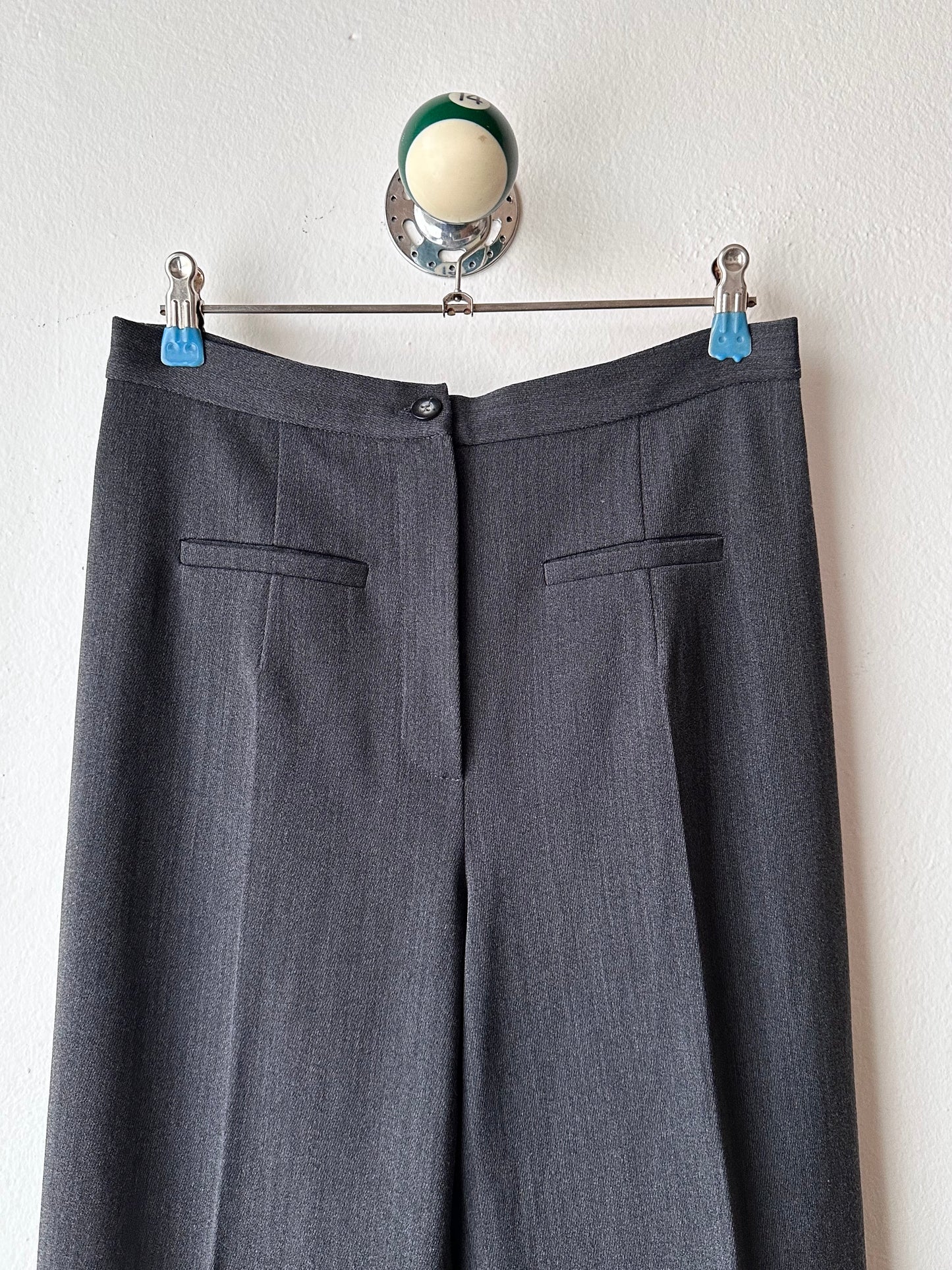 wool poly gray trouser