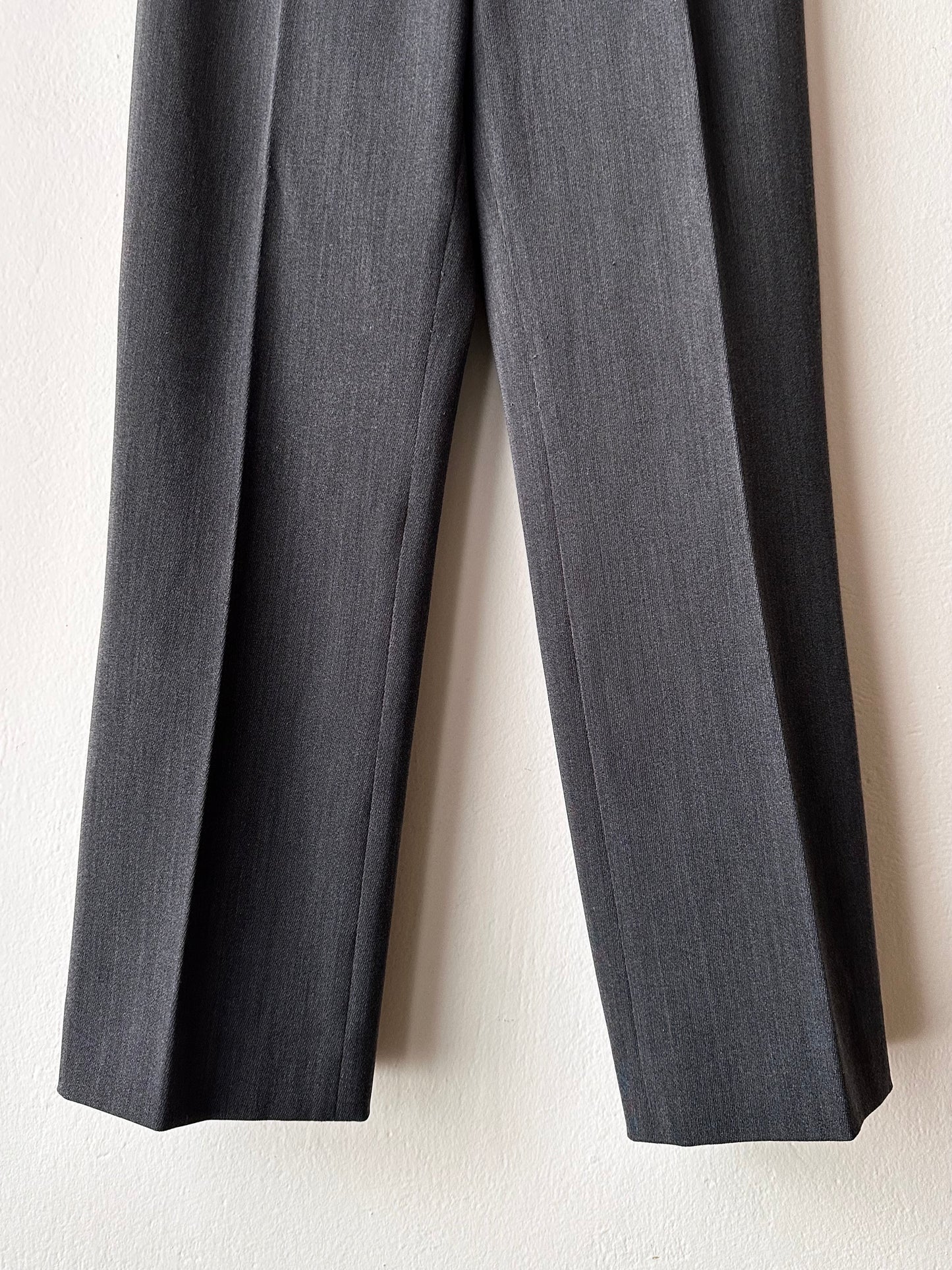 wool poly gray trouser