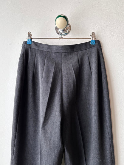 wool poly gray trouser