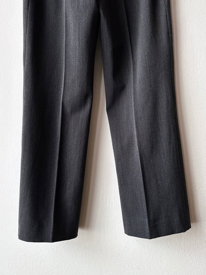 wool poly gray trouser