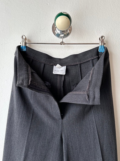 wool poly gray trouser