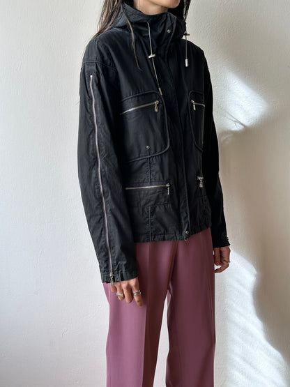 Versace sport cotton nylon jacket