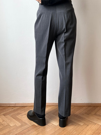 wool poly gray trouser