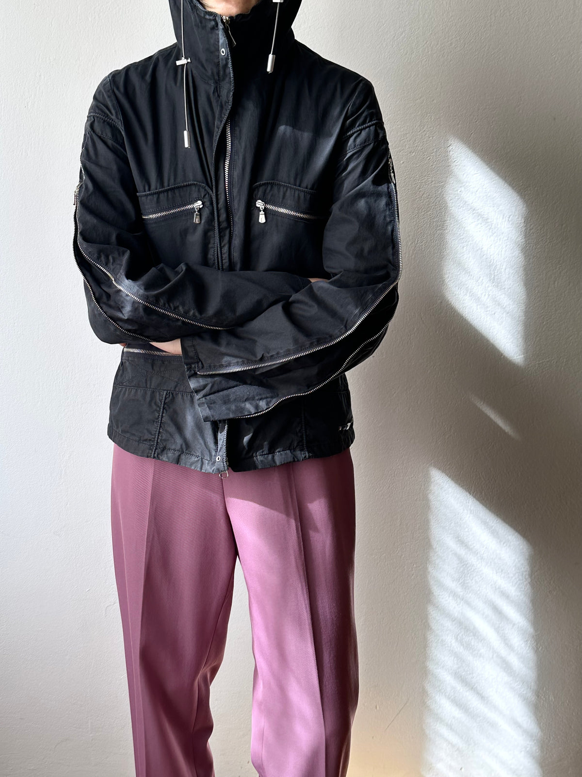 Versace sport cotton nylon jacket