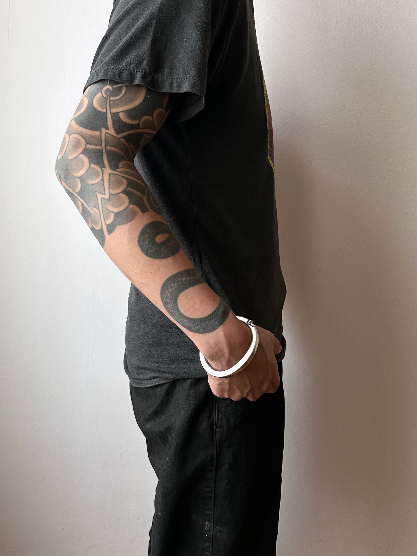 925 square pipe bangle