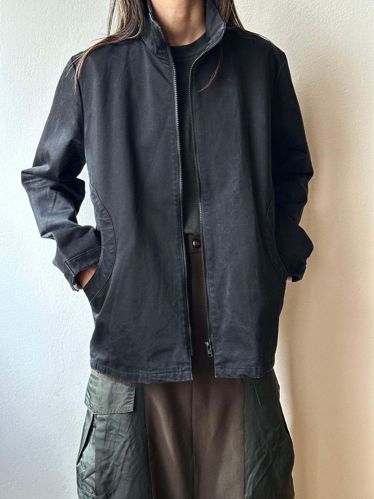 Cicatriz black cotton jacket