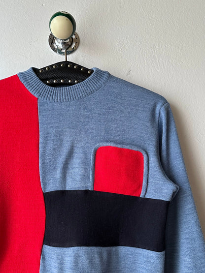 80s Romanian wool and acrylic top -  M