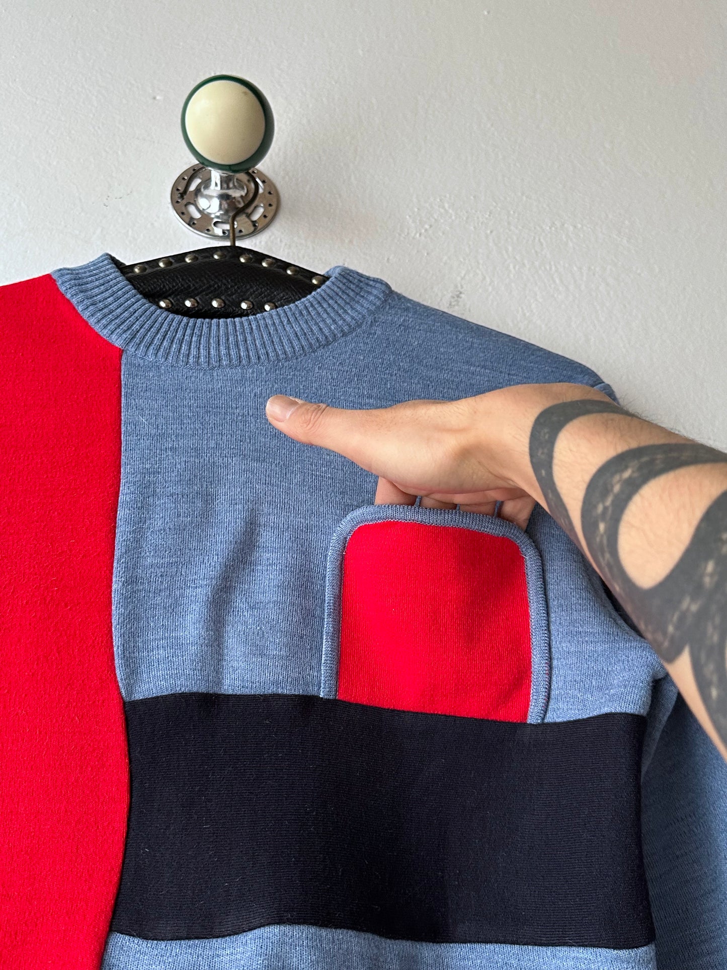 80s Romanian wool and acrylic top -  M