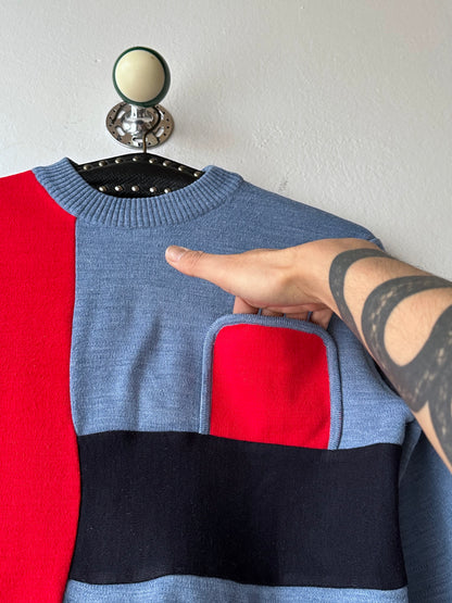 80s Romanian wool and acrylic top -  M