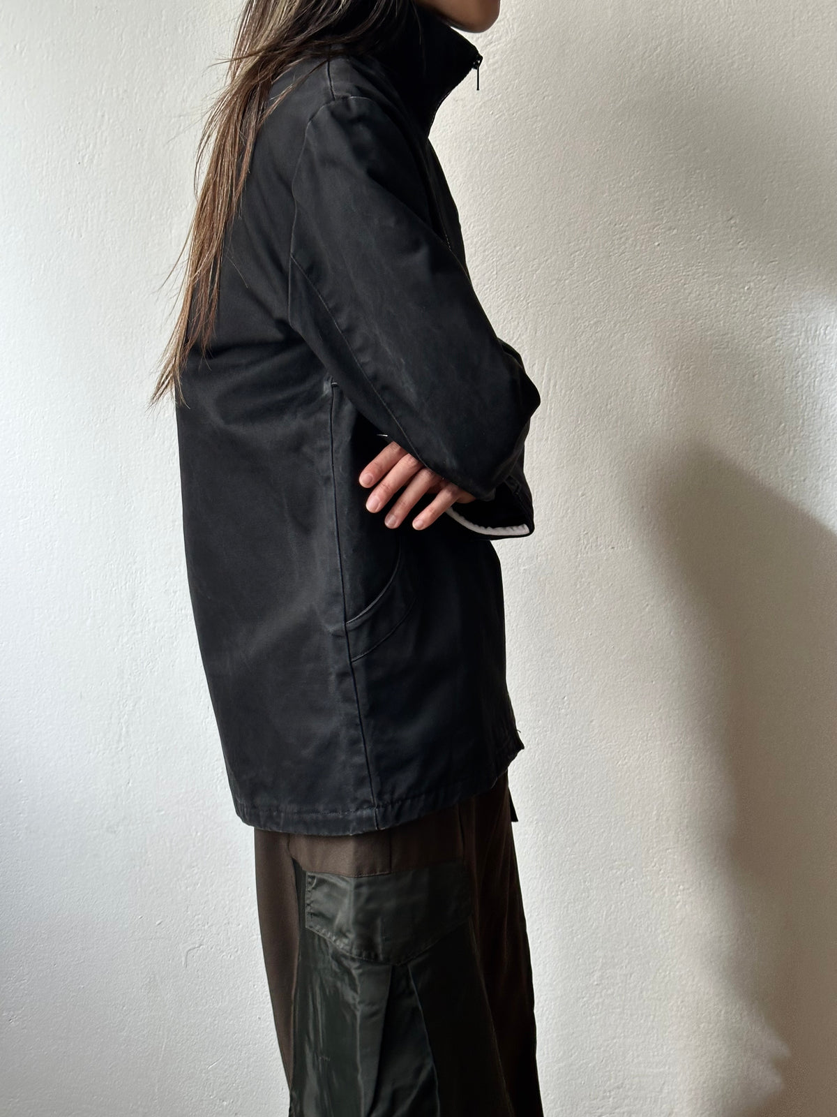 Cicatriz black cotton jacket