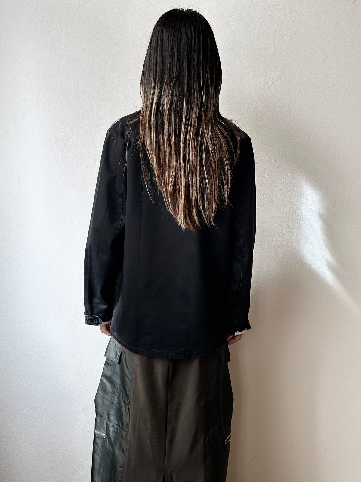 Cicatriz black cotton jacket