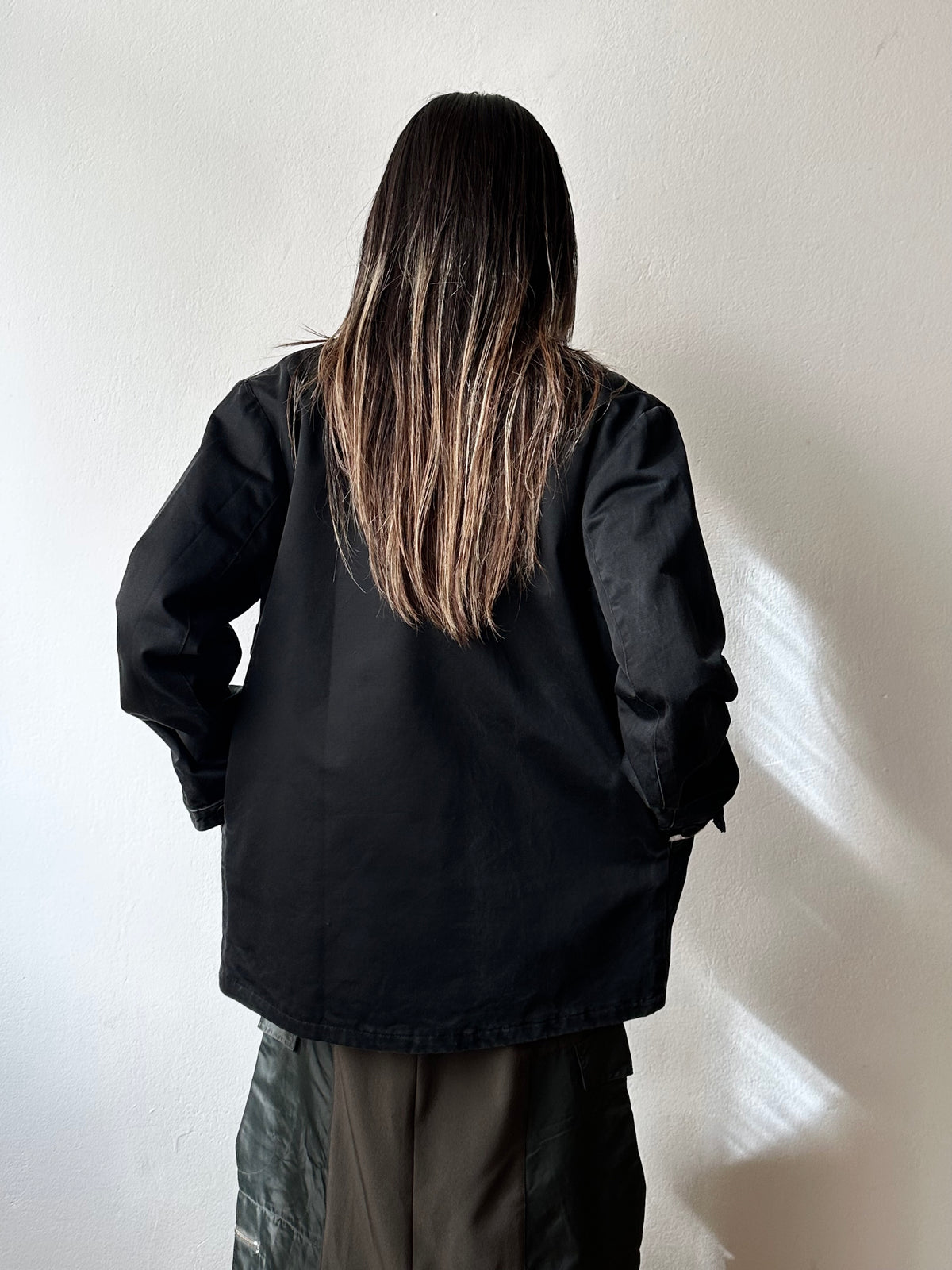 Cicatriz black cotton jacket