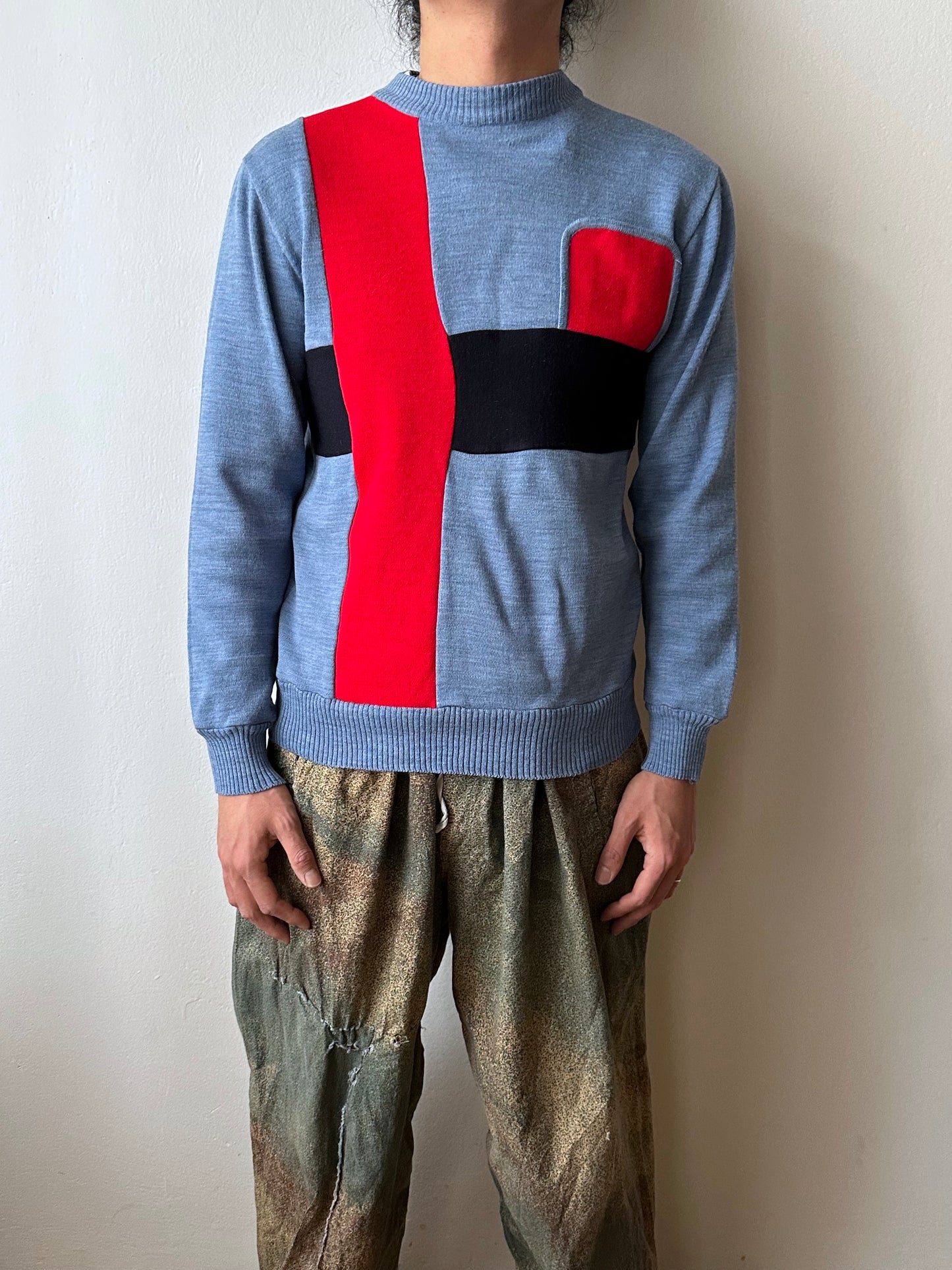 80s Romanian wool and acrylic top -  M