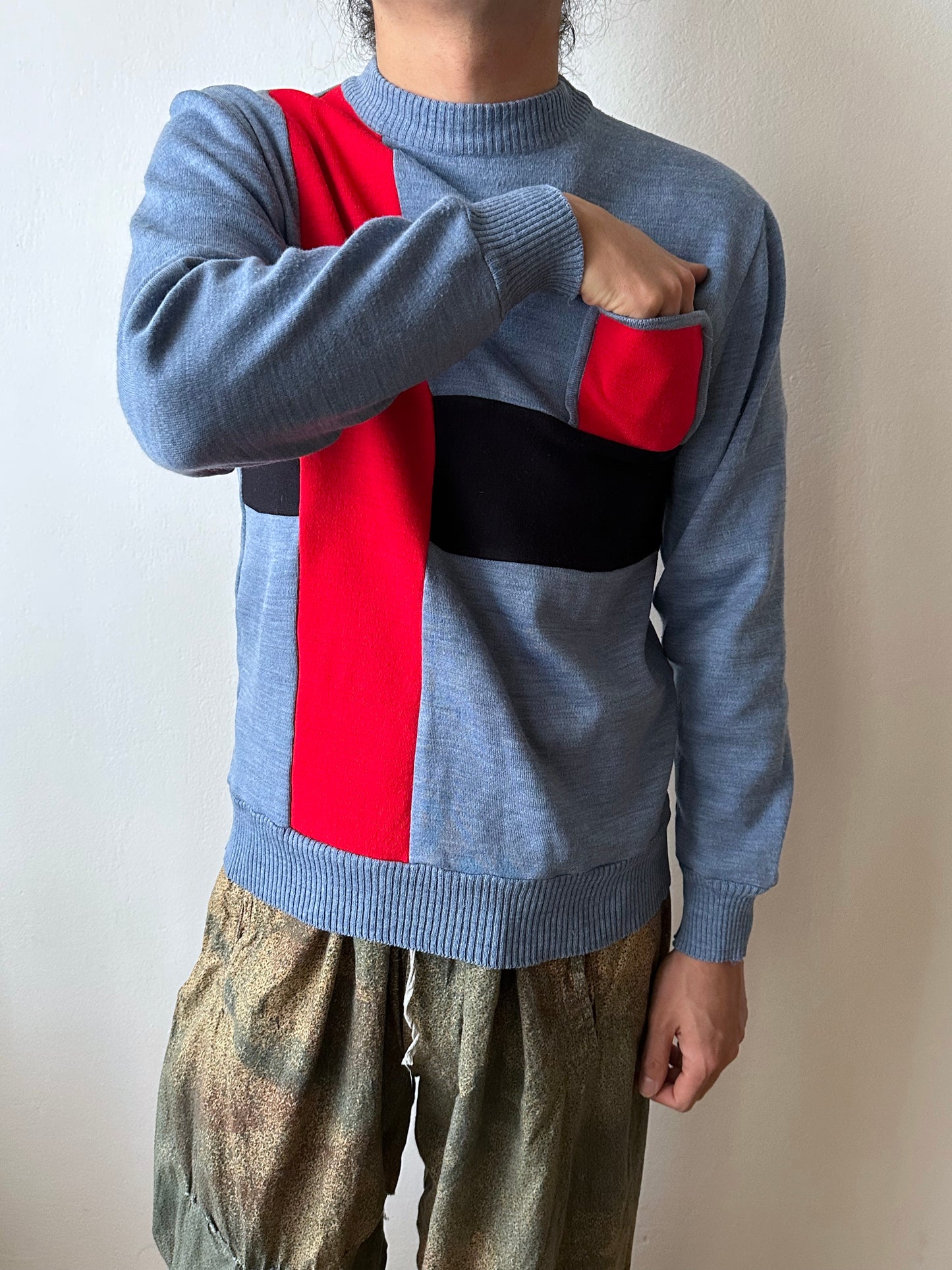 80s Romanian wool and acrylic top -  M