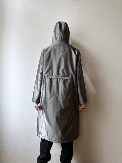 Metalic coat with back pocket