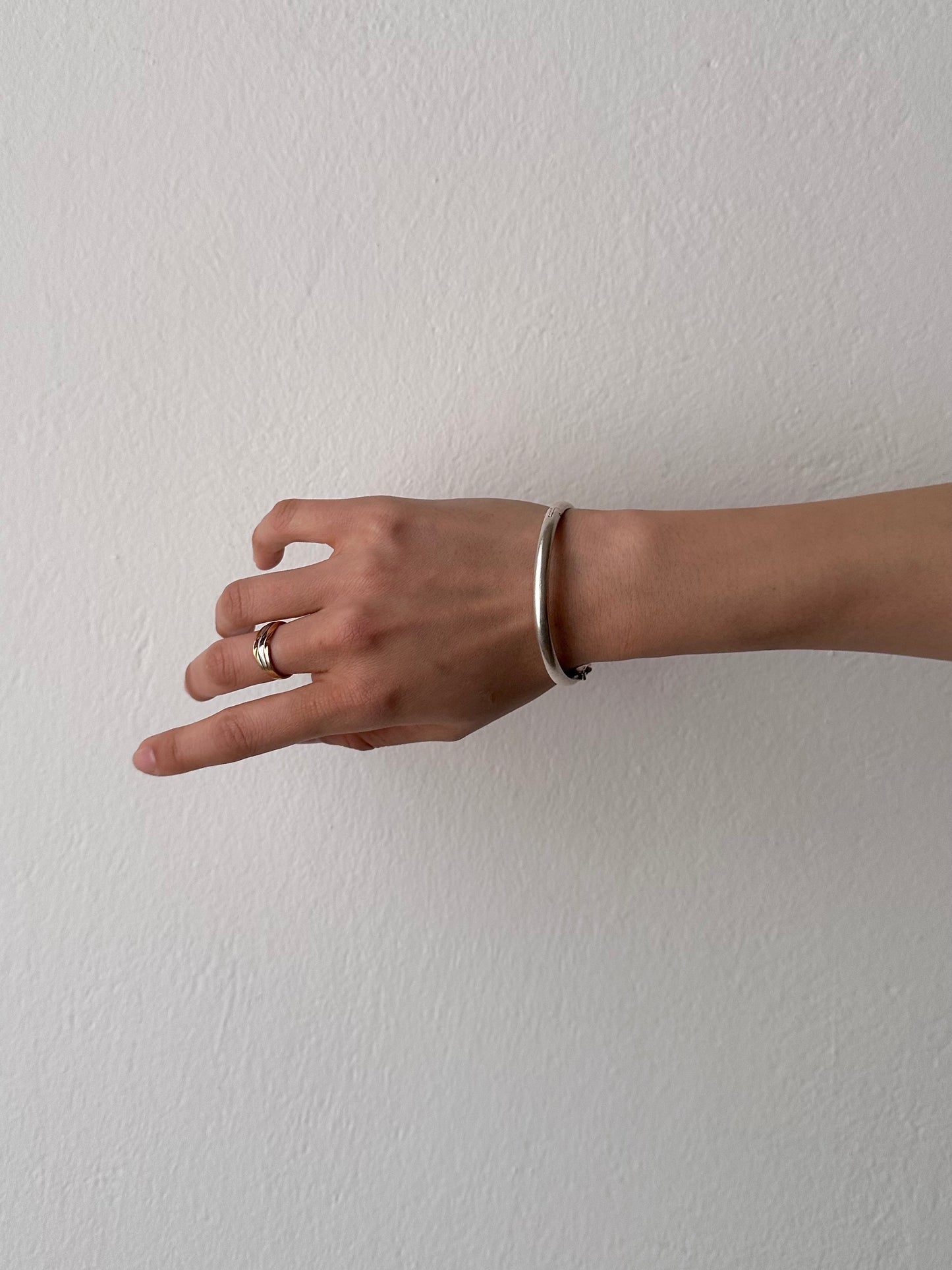 silver 950 hinged bangle